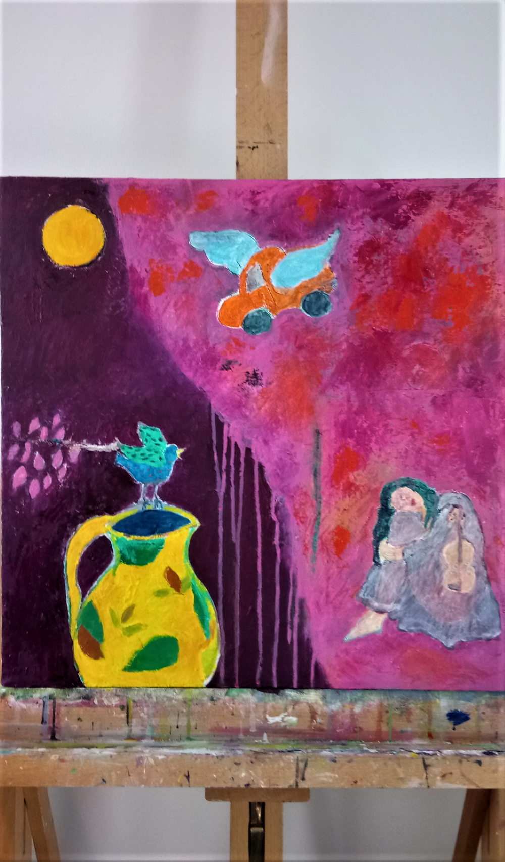 Ting i livet2020 50x50cm, værk af Kunstner 1